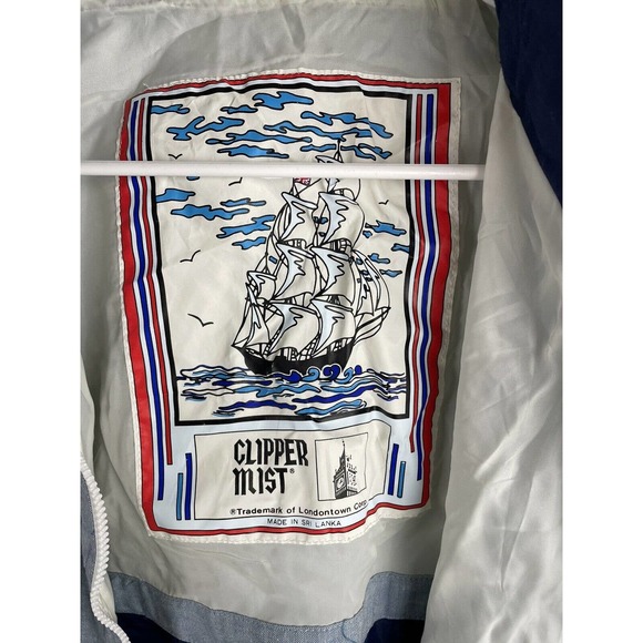Vintage Clipper Mist Londontown USA Chambray Wind Breaker Stranger Things Sz XL - Picture 4 of 8